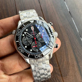 Omega Seamaster 300M Diver Black Dial 3 Chrono Watch