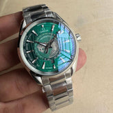 Omega Seamaster 'Globe' Green Dial Automatic Watch