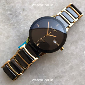 Rado Jubile Black Dial Rose Gold Watch