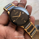 Rado Jubile Black Dial Rose Gold Watch