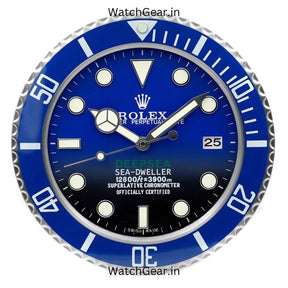 Rolex Deepsea Sea-Dweller Blue Wall Clock