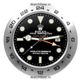 Rolex Explorer II Black Dial Wall Clock