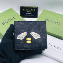 gucci bee print wallet