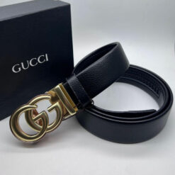 gucci black belt for men