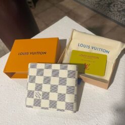 lv white canvas wallet