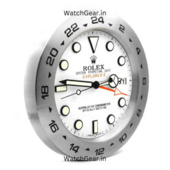 rolex explorer ii white dial wall clock