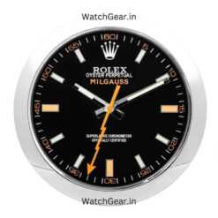 rolex milgauss black diall wall clock