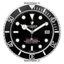 rolex sea dweller black wall clock
