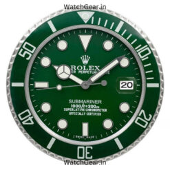 rolex submariner full green wall clock