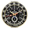 rolex yacht master black dial golden wall clock