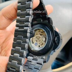 luminor panerai gmt matte black automatic watch
