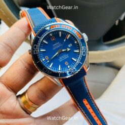 Omega Seamaster Planet Ocean Orange Rubber Strap Watch