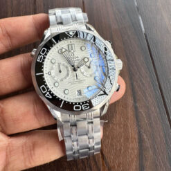 omega seamaster 300m diver white dial steel watch