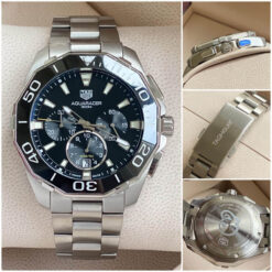 Tag Heuer Aquaracer 300M Navy Blue Dial Steel Bracelet Watch