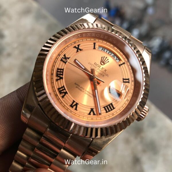 Rolex Datejust Full Rose Gold Watch - Image 3