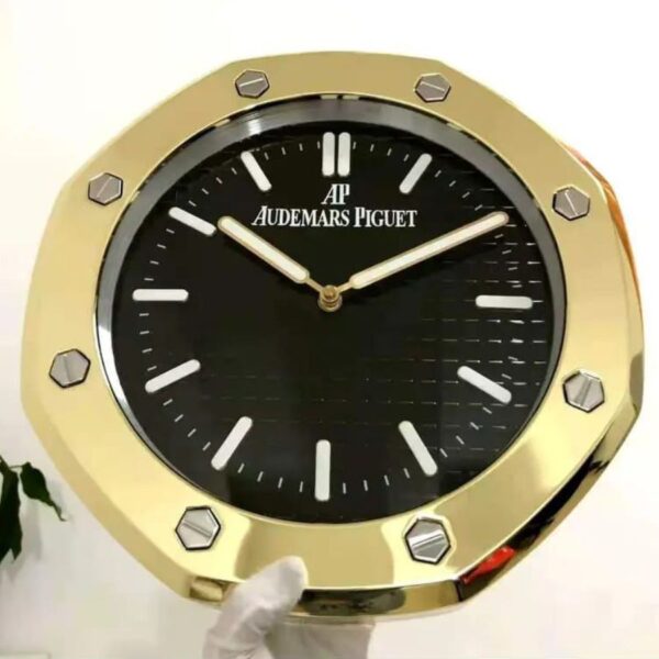 Audemars Piguet Black Dial Gold Wall Clock