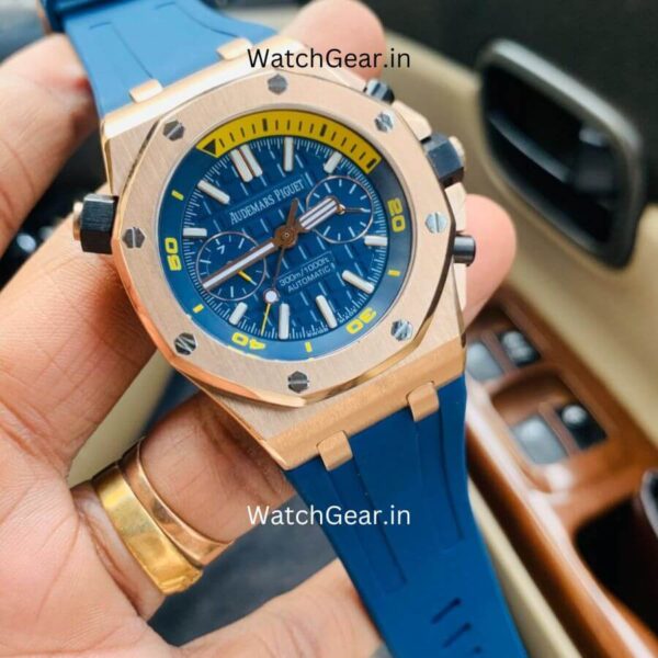 Audemars Piguet Royal Oak Blue Dial Rose Gold Automatic Watch