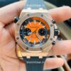 Audemars Piguet Royal Oak Orange Dial Rose Gold Automatic Watch