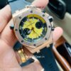 audemars piguet royal oak yellow dial rose gold automatic watch 1