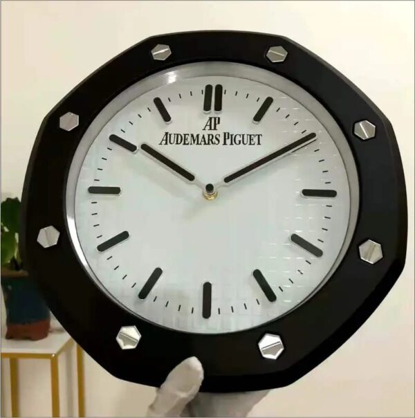 Audemars Piguet White Dial Black 'Matte' Wall Clock