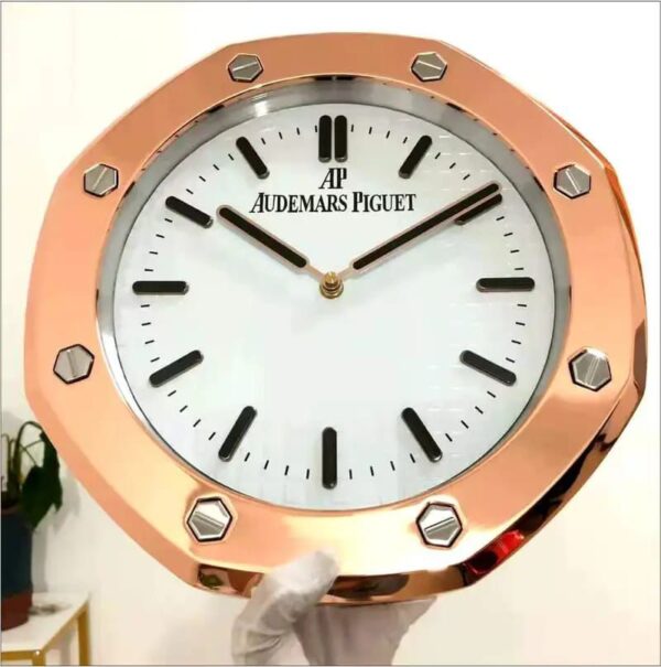 Audemars Piguet White Dial Rose Gold Wall Clock