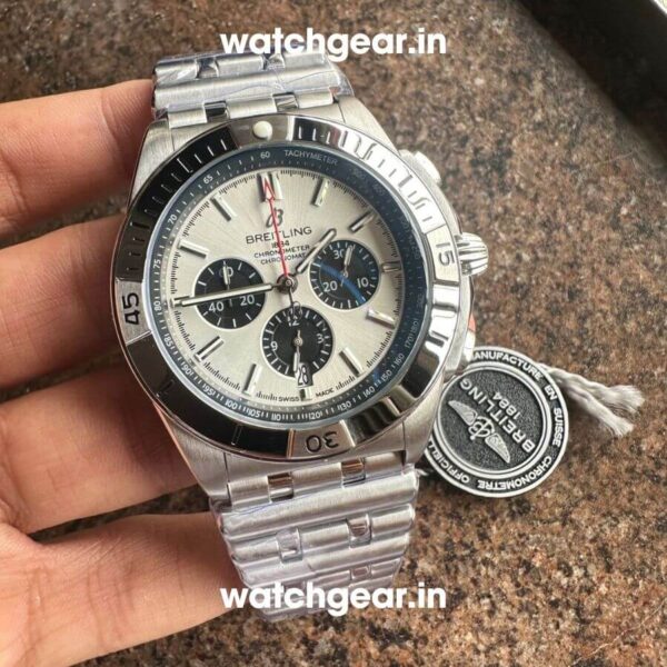 Breitling Chronomat White Dial Steel Watch