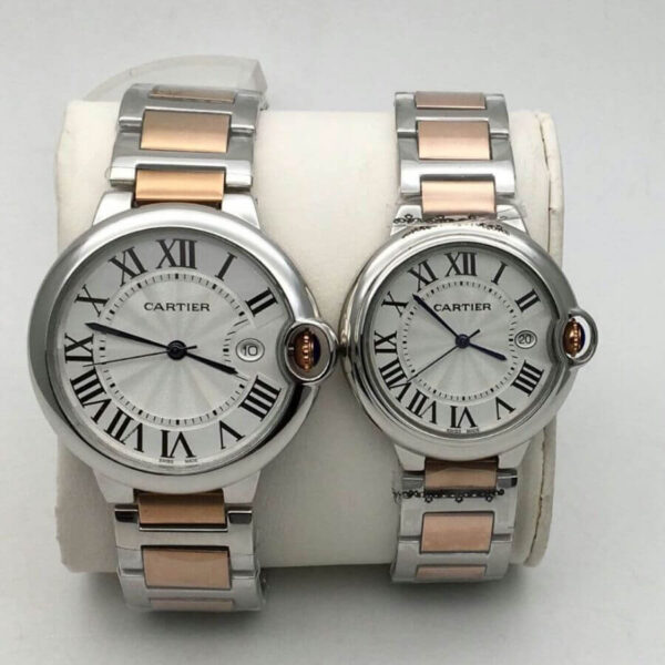 Cartier Ballon Bleu De Dual Tone Couple Watch