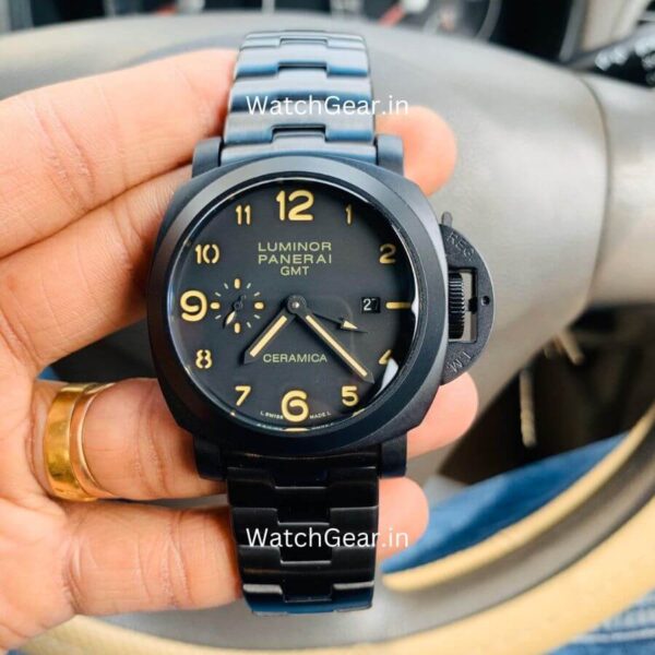 Luminor Panerai GMT Matte Black Automatic Watch - Image 2