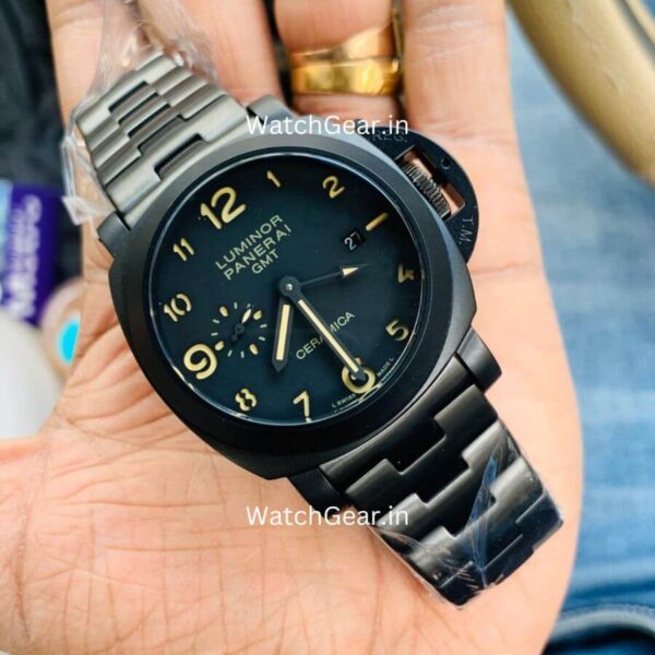 Luminor Panerai GMT Matte Black Automatic Watch - Image 3