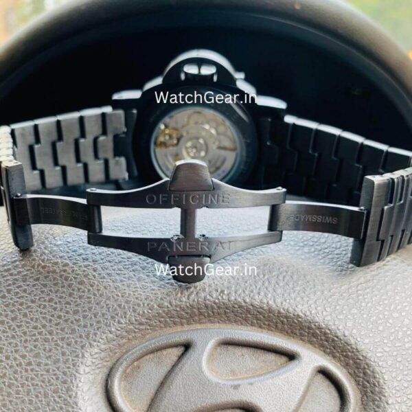 Luminor Panerai GMT Matte Black Automatic Watch - Image 7