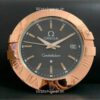 omega constellation black dial rose gold wall clock 2