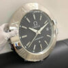 omega constellation black dial silver wall clock 2
