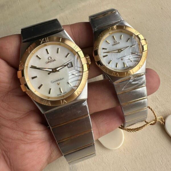 Omega Constellation Double Eagle 'Marble' Couple Watch