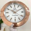 omega constellation white dial rose gold wall clock 1