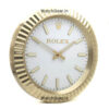 Rolex Datejust White Dial Golden Wall Clock