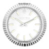 Rolex Datejust White Dial Silver Wall Clock