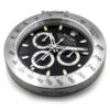 rolex daytona black dial silver wall clock 2