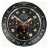 rolex daytona full black matte wall clock