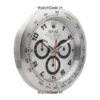 Rolex Daytona Silver Dial Silver Wall Clock