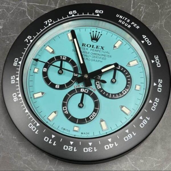 Rolex Daytona Tiffany Blue Dial Wall Clock - Image 2