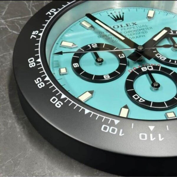 Rolex Daytona Tiffany Blue Dial Wall Clock - Image 3