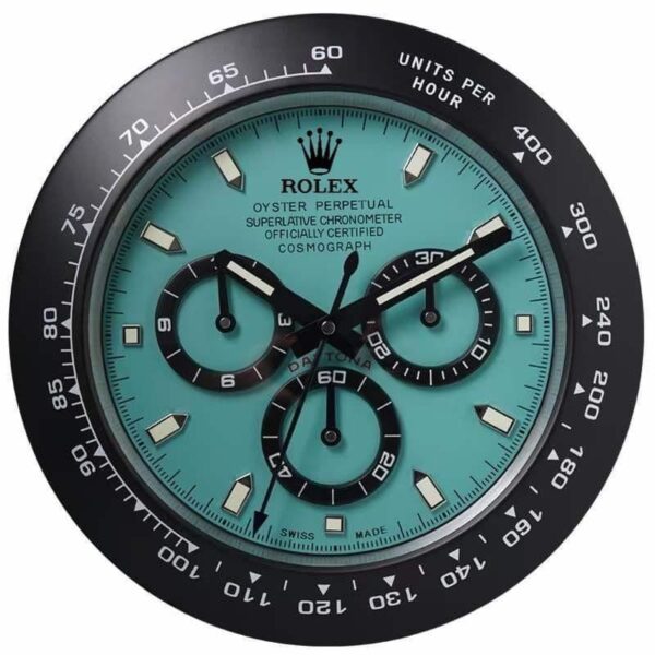 Rolex Daytona Tiffany Blue Dial Wall Clock