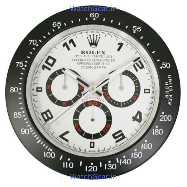 Rolex Daytona White Dial 'Matte' Wall Clock