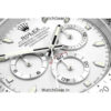 Rolex Daytona White Dial Silver Wall Clock