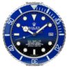 rolex deepsea sea dweller blue wall clock