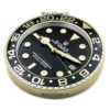 Rolex GMT Master II Black Dial Golden Wall Clock
