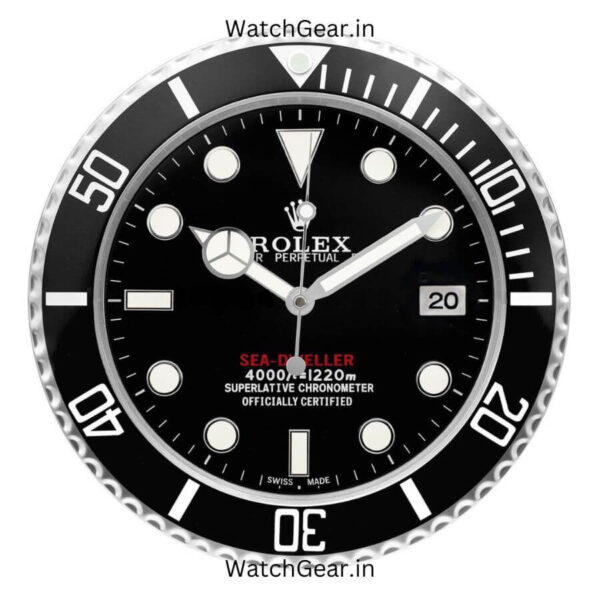 Rolex Sea-Dweller Black Wall Clock