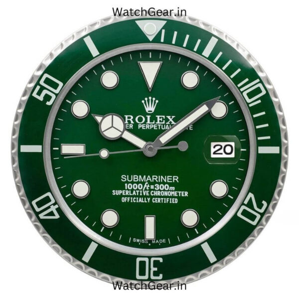 Rolex Submariner Full Green Wall Clock