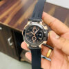 tissot t race black dial rose gold watch 1