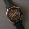 tissot t race black dial rose gold watch 3